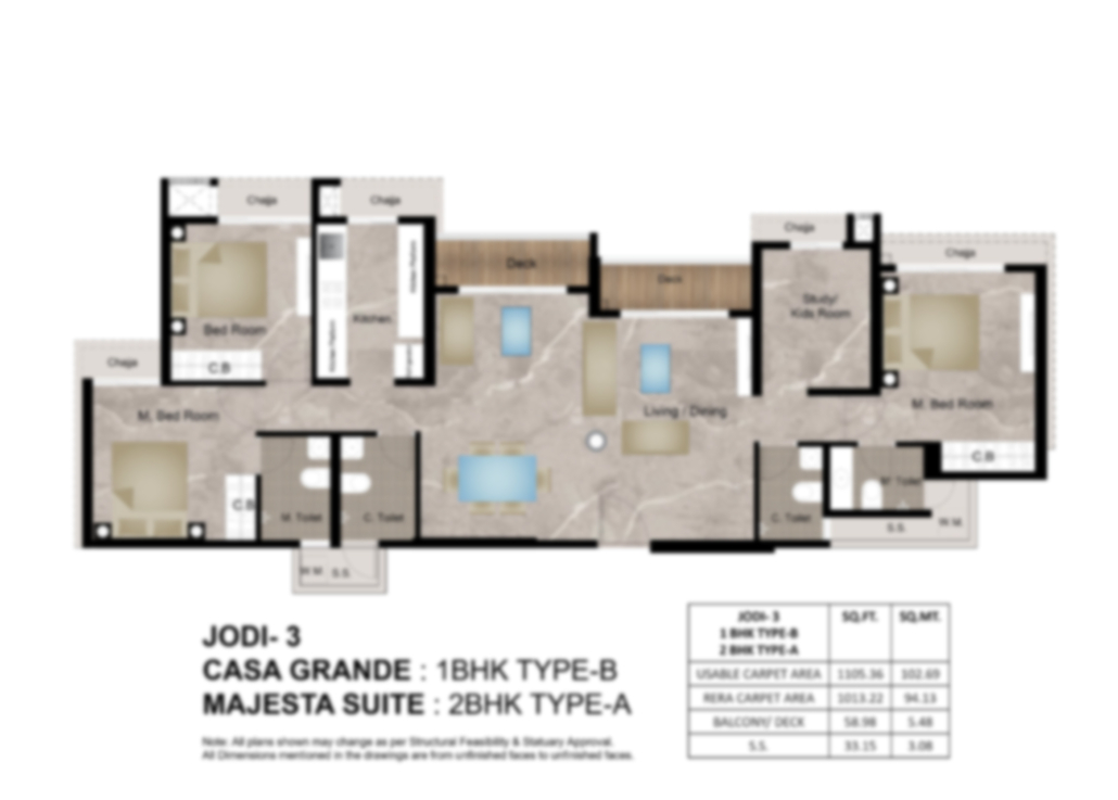 Jodi flats on Queen's necklace Kharghar