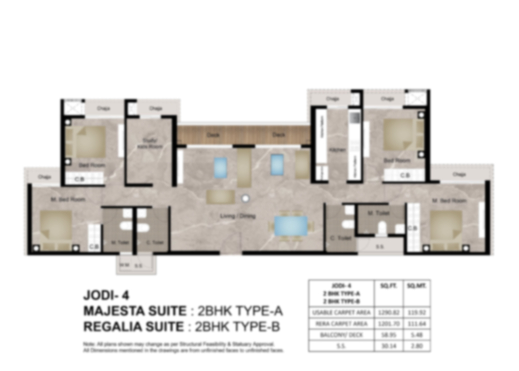 Jodi flat available of Queen's necklace Kharghar