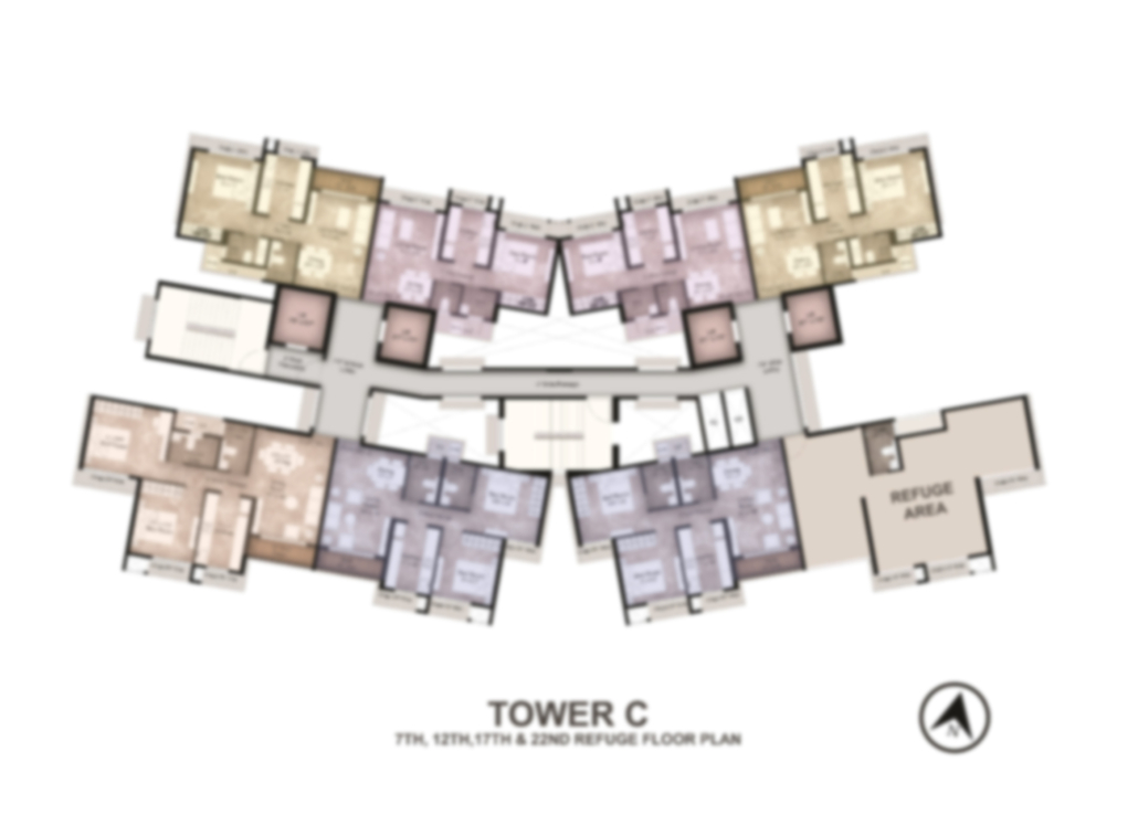 Floor plans of Queen's necklace