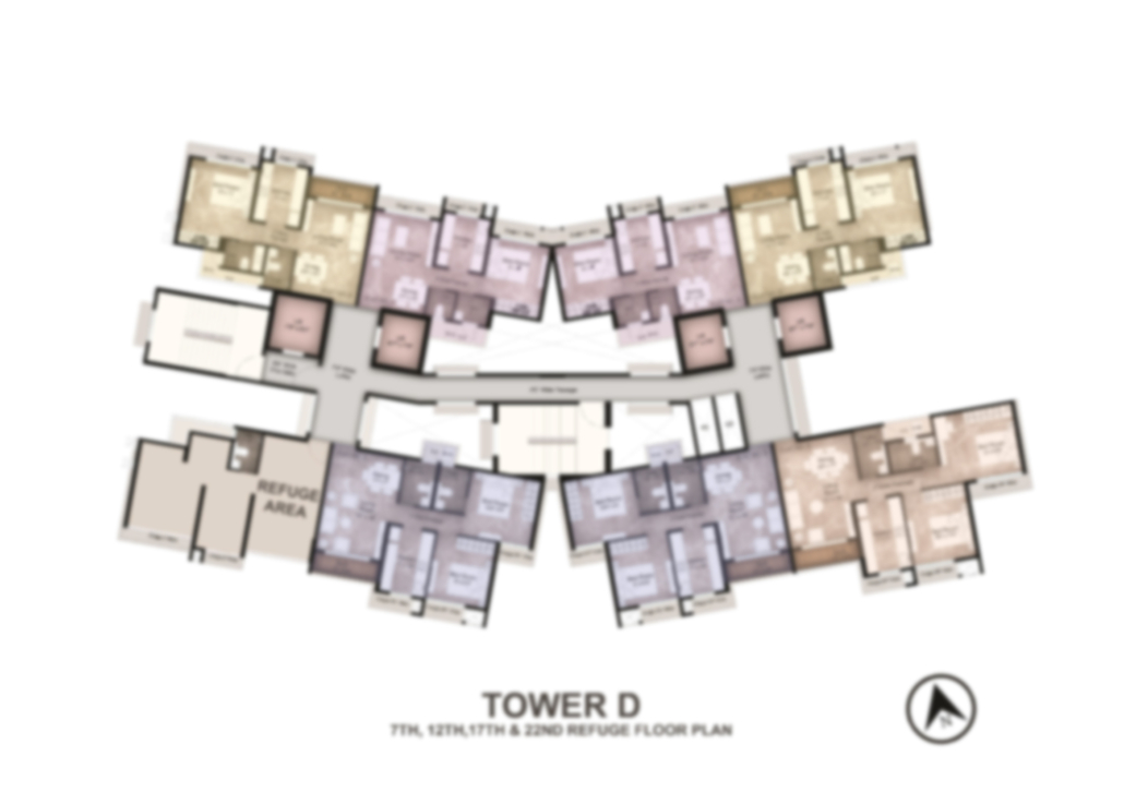 Refuge floor plan of Queen's necklace